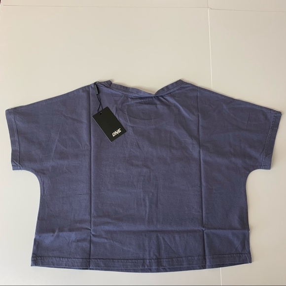 One Official Merchandise Logo Cropped Tee Shirt - Picture 9 of 11
